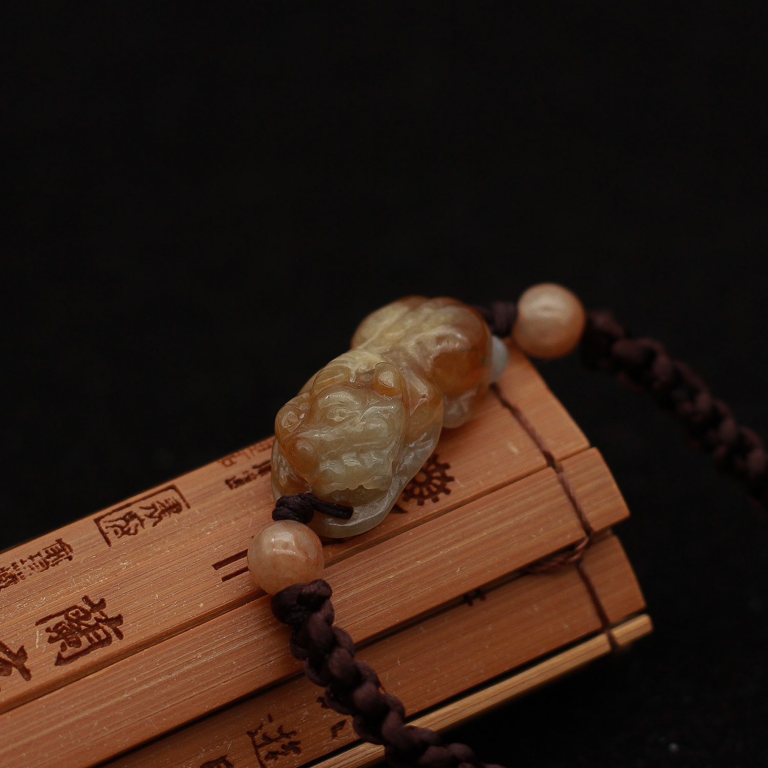 特价 缅甸天然翡翠a货玉器 糯种黄翡招财貔貅手牌手链珠链 包邮