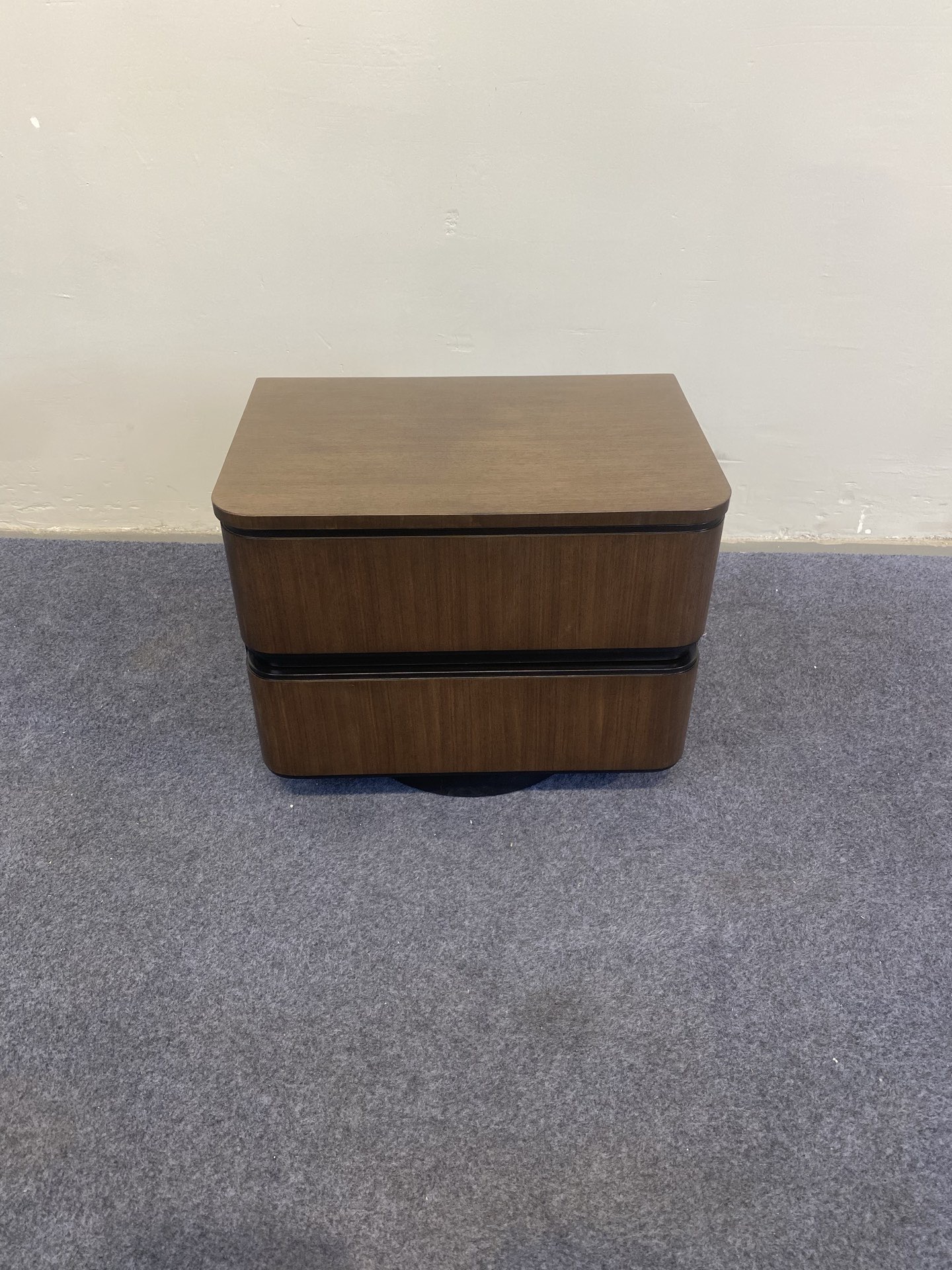 美式复古实木床头柜