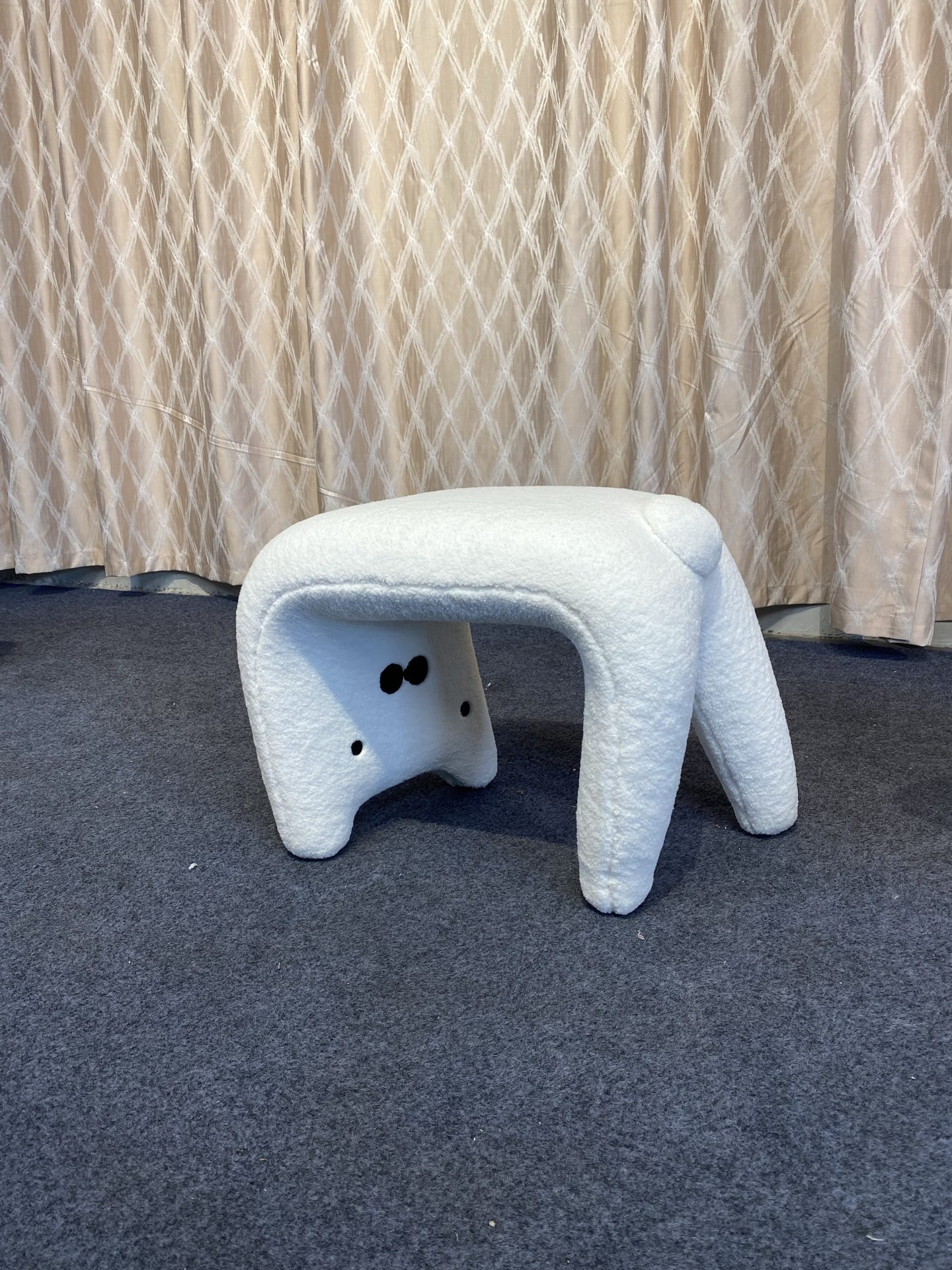 美式复古实木换鞋凳