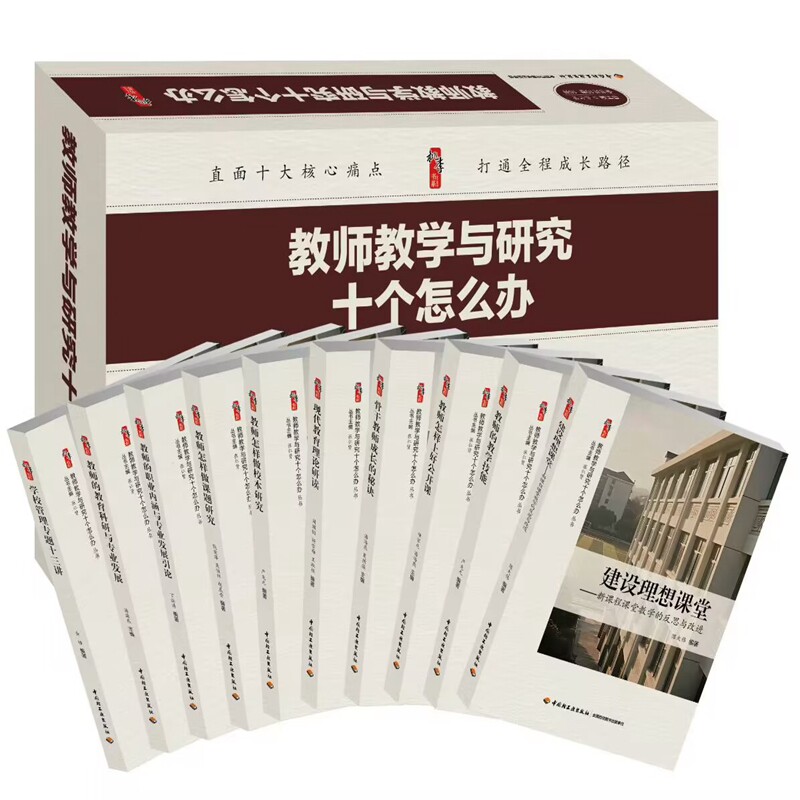 教师教学与研究十个怎么办全10册 张仁贤总主编中国轻工业出版社正版包括建设理想课堂-新课程课堂教学的反思与改进教师的教学技能