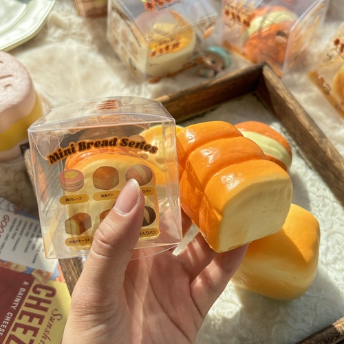 慢回弹玩具捏捏乐面包吐司松饼巧克力菠萝包小慢仿真食物squishy