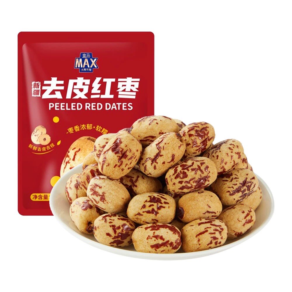 盒马MAX新疆去皮红枣1kg香甜软糯即食泡茶个大饱满