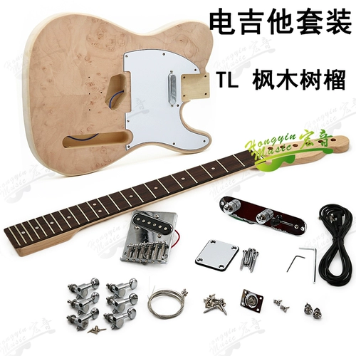 Hytele Electric Guitar Kit Water Flame Flame Patter