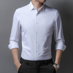 C2230钱塘2020-2秋冬男士长袖精品竹纤维衬衣商务休闲衬衫图片