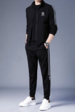 S8907-3钱塘2020-2秋冬三件套运动休闲短袖长裤套装潮牌，男装休闲套装，钱塘207-2