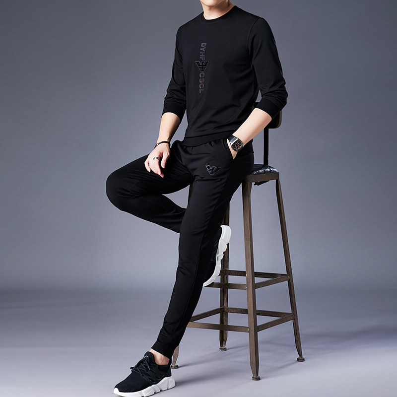 S8686-3钱塘2020-2秋冬三件套运动休闲短袖长裤套装潮牌,男装休闲套装,钱塘207-2