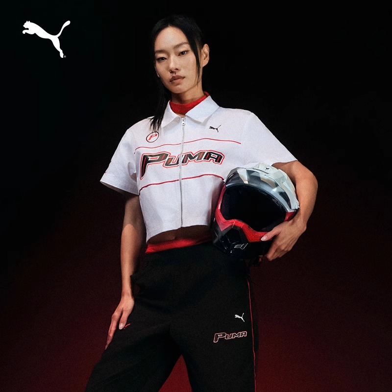 PUMA彪马官网旗舰女装运动休闲短袖衬衫633645