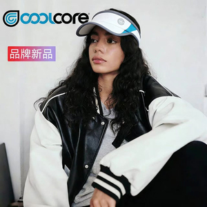 美国coolcore跑步空顶太阳运动帽冰丝定制logo马拉松户外防晒速干