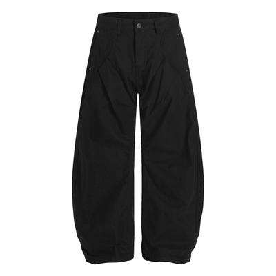 【原牛臻品】DC+美式复古褶皱弯刀设计感潮休闲裤男款宽松直筒阔