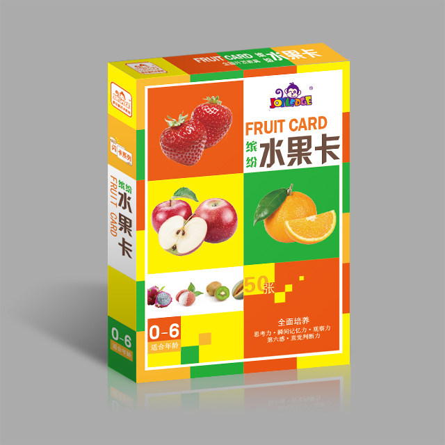 多乐智水果卡识字卡百科认知启蒙
