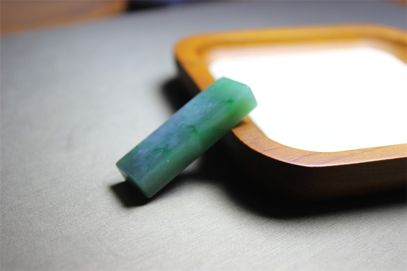 A816翡翠天然A货证书现货包邮礼物意境绿色满绿方块裸石原料材料