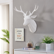 招财鹿头壁挂墙面装饰客厅背景墙面挂饰沙发墙壁墙上挂件北欧风格