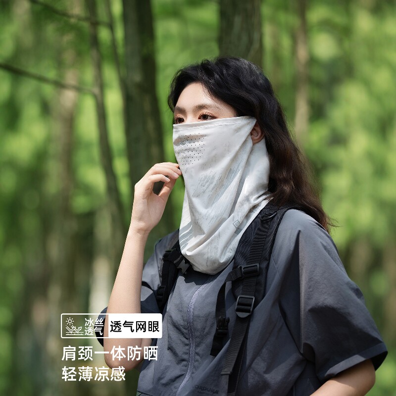2026夏季迷彩防晒面罩女夏透气冰丝面纱男骑行开车摩托车遮阳口罩