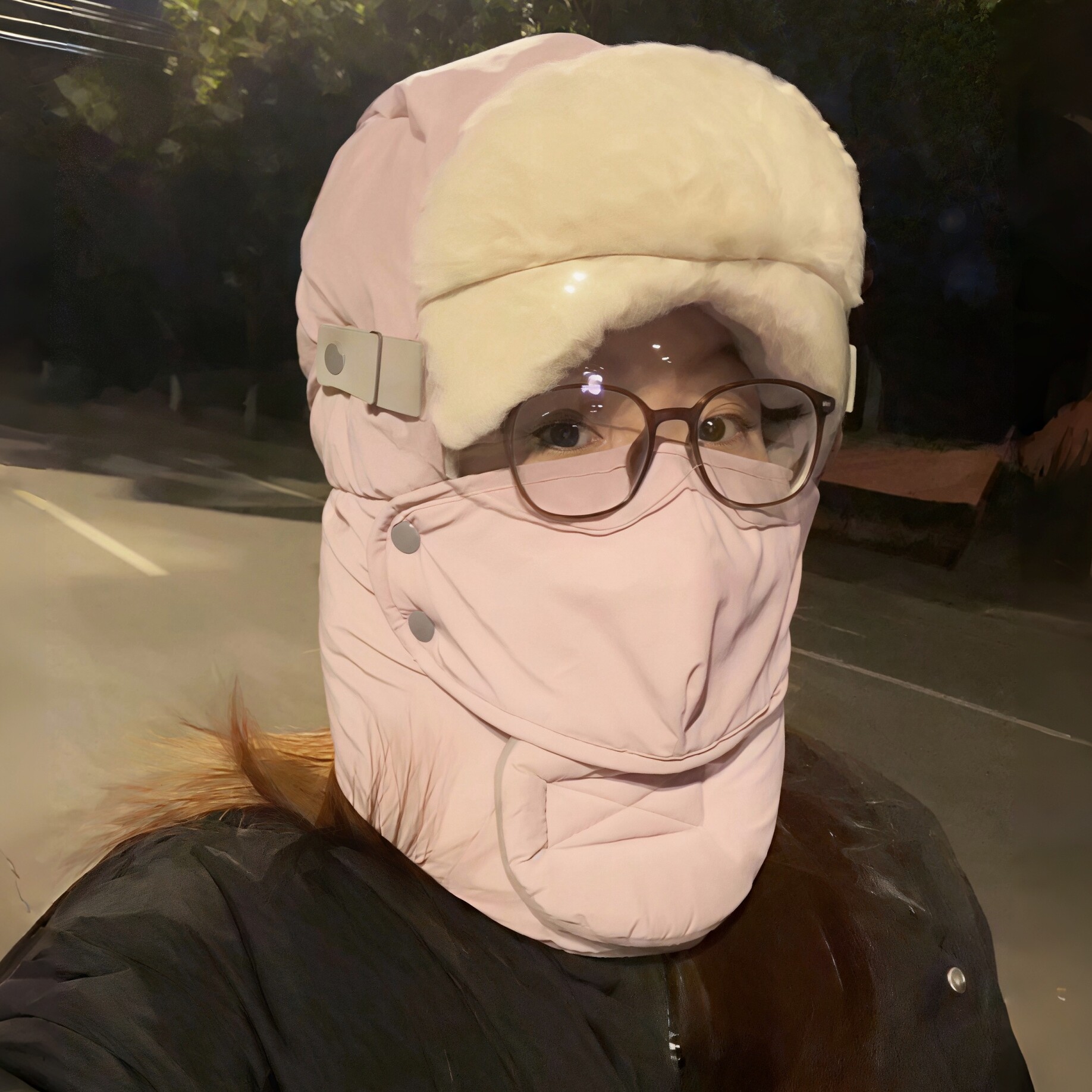 冬天骑车通勤帽子加厚保暖