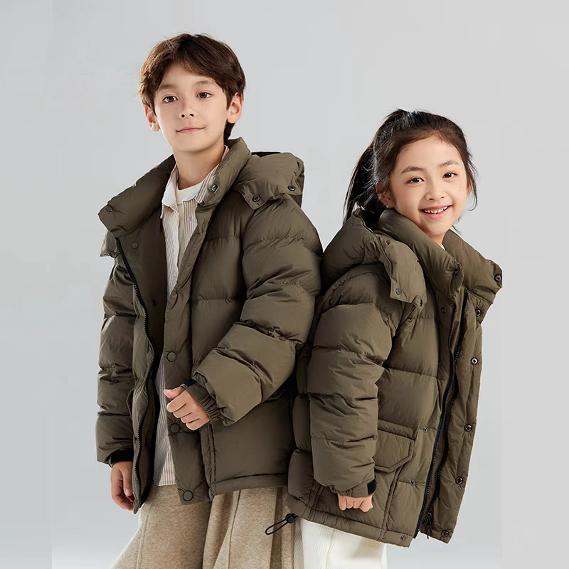 儿童羽绒服2026新款男童女童装中大童加厚保暖外套冬季短款面包服