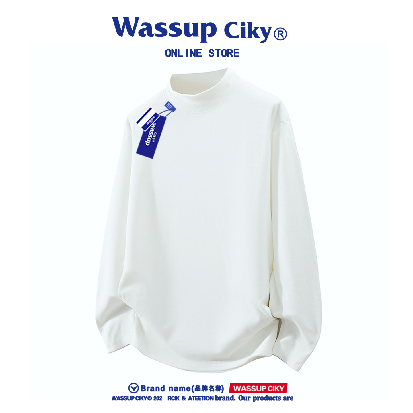 WASSUP秋季美式休闲长袖卫衣