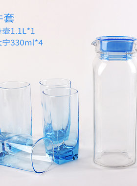 乐美雅H9103水具套装玻璃加厚冷水壶水杯促销礼品茶壶家用玻璃壶