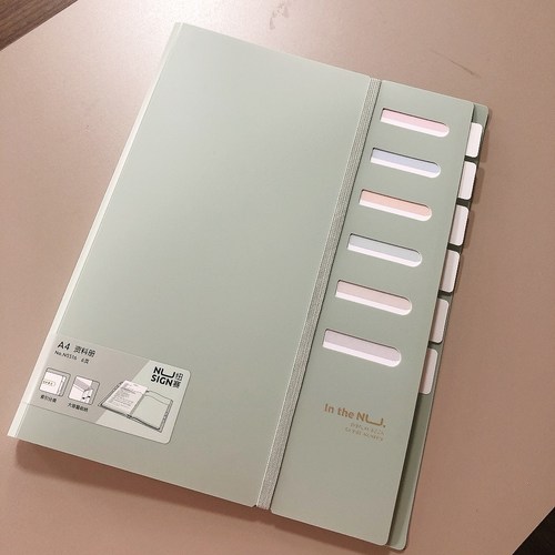 得力塑料索引分隔页插页文件夹