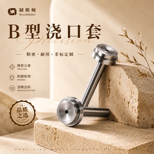 模具浇口套浙标B型大孔进料口唧咀射灌嘴淬火加硬注塑胶料机配件