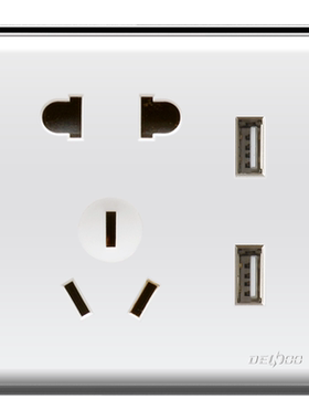 丹珑电工暗装开关插座面板带LED