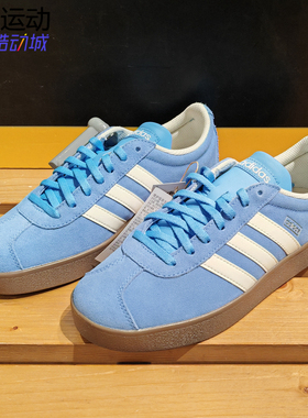 阿迪达斯VL COURT 2.0复古麂皮T头鞋运动休闲板鞋德训鞋 JS4594