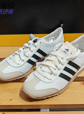 阿迪达斯Vs Jog男女中性复古轻便网面透气运动休闲鞋 JI2434