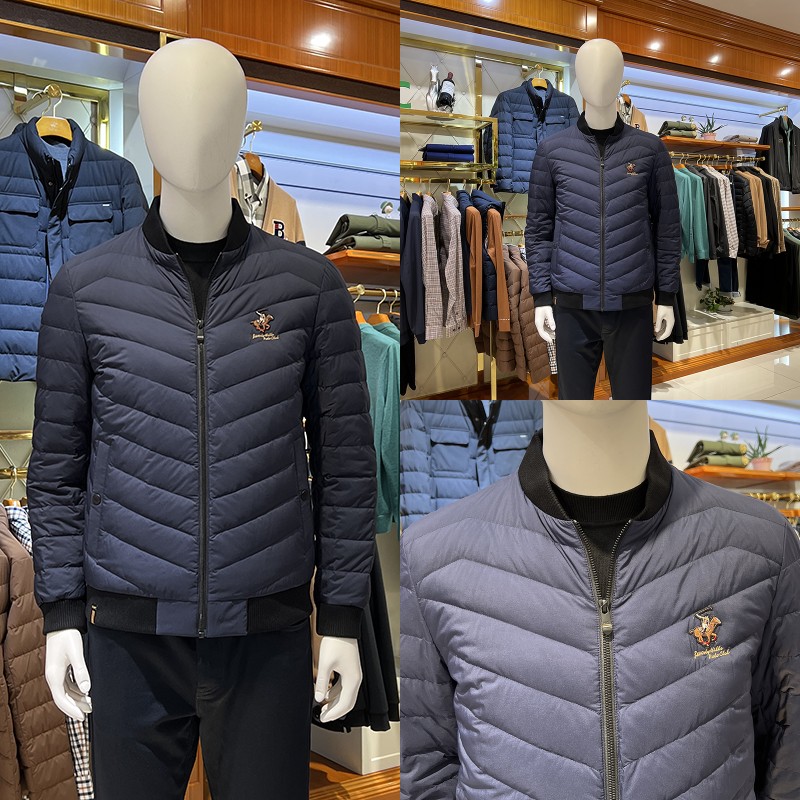 比华利保罗正品冬季休闲纯色羽绒服男装保暖白鹅绒外套 227386367