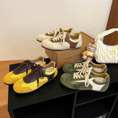 赵露思同款德泽西风运动阿甘鞋女