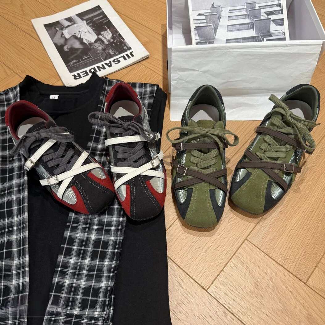 复古德训鞋女内增高休闲运动鞋女