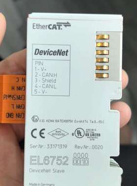 倍福 EL6752-0010 二手拆机 功能正常 橙色如图