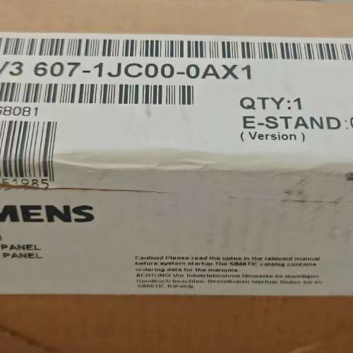 6AV3607-1JC00-0AX1，全新没开封，原标，非翻