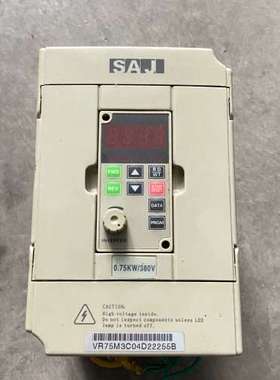 实拍 SAJ三晶变频器8000 VR75M3/0.75kw/