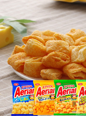 王囡囡同款现货日本零食YBC Aerial香浓芝士味薯片空心脆日本薯片