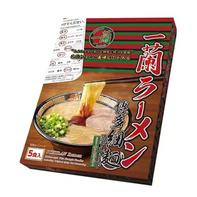 日本本土人气面食ICHIRAN一兰拉面豚骨汤味博多细面速食面方便面