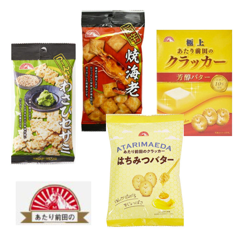 日本进口前田制果芥末味酥脆片饼干袋装咸脆零食休闲食品35g