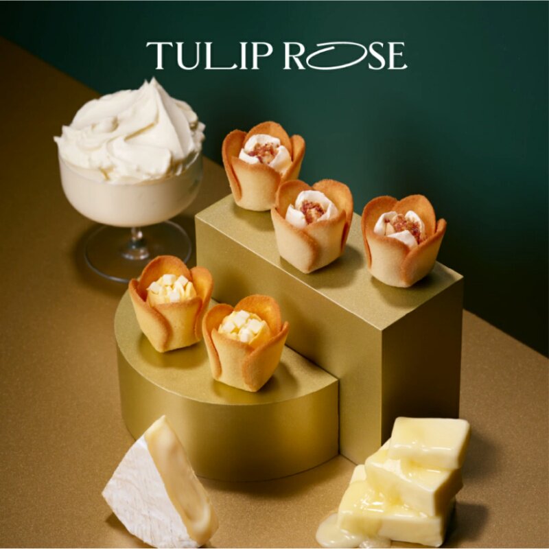 【订】日本商场人气推荐tuliprose郁金香玫瑰曲奇饼干礼盒