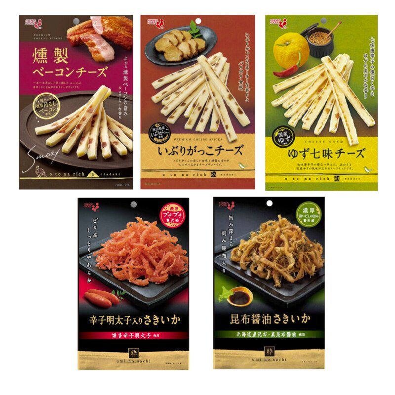 日本进口井上烤芝士条奶酪条即食柚子七味酱萝卜味下酒小吃零食