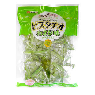 推荐~日本进口千成堂开心果儿童宝宝坚果绿色零食芥末味80g