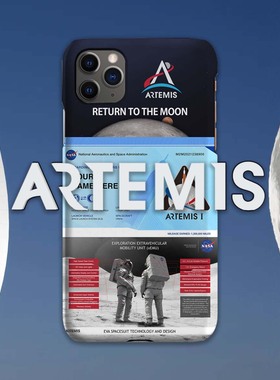 定制名字Artemis阿耳特弥斯号飞船票手机壳se17plus苹果12XSMAX13XR14适用iphone11PRO15Ultra华为安卓可定制