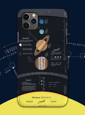 NASA太空行星手机壳se17plus苹果12XSMAX13XR14适用iphone11PRO15Ultra华为安卓可定制