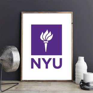 NYK挂画纽约大学装饰画 卧室办公现代简约 卧客厅 背景墙 定制