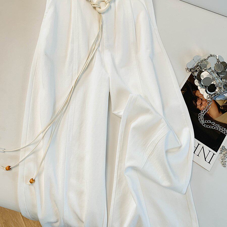 包邮包邮休闲窄版阔腿裤宽松bf慵懒风松弛感显瘦常规款裤子女夏季