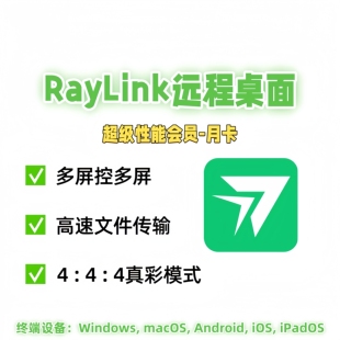 RayLink远程桌面控制软件远程办公软件-超级性能会员月卡30天