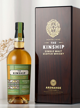 波摩27年1996波本桶亨特梁家族2023艾雷节限量Kinship Bowmore 27