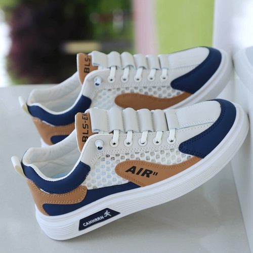 镂空网面透气舒适运动休闲板鞋潮