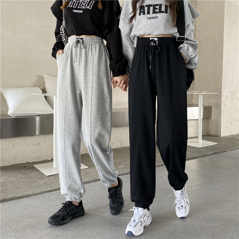 Women's casual wide leg pants with loose and falling feeling in real photos