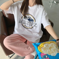 Real Korean loose American T-shirt for women in Hong Kong