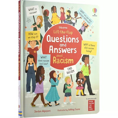 现货 英文原版 Usborne Lift-the-Flap Questions & Answers about Racism 儿童科普 种族歧视主题 纸板翻翻书 尤斯伯恩趣味百科