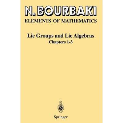现货 英文原版 Lie Groups and Lie Algebras: Chapters 1-3