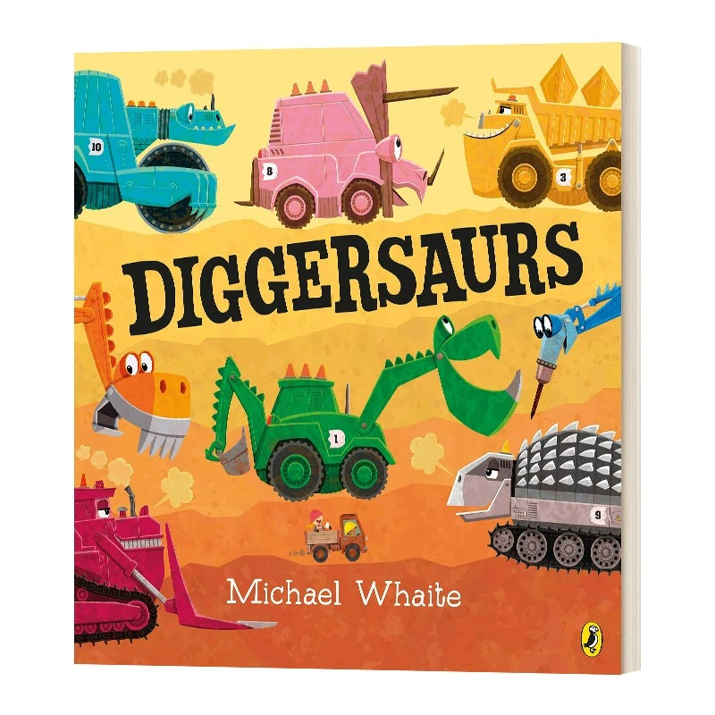 现货 英文原版 Diggersaurs 忙碌的恐龙工程车 进口图书 儿童绘本 故事图画书 3岁以上